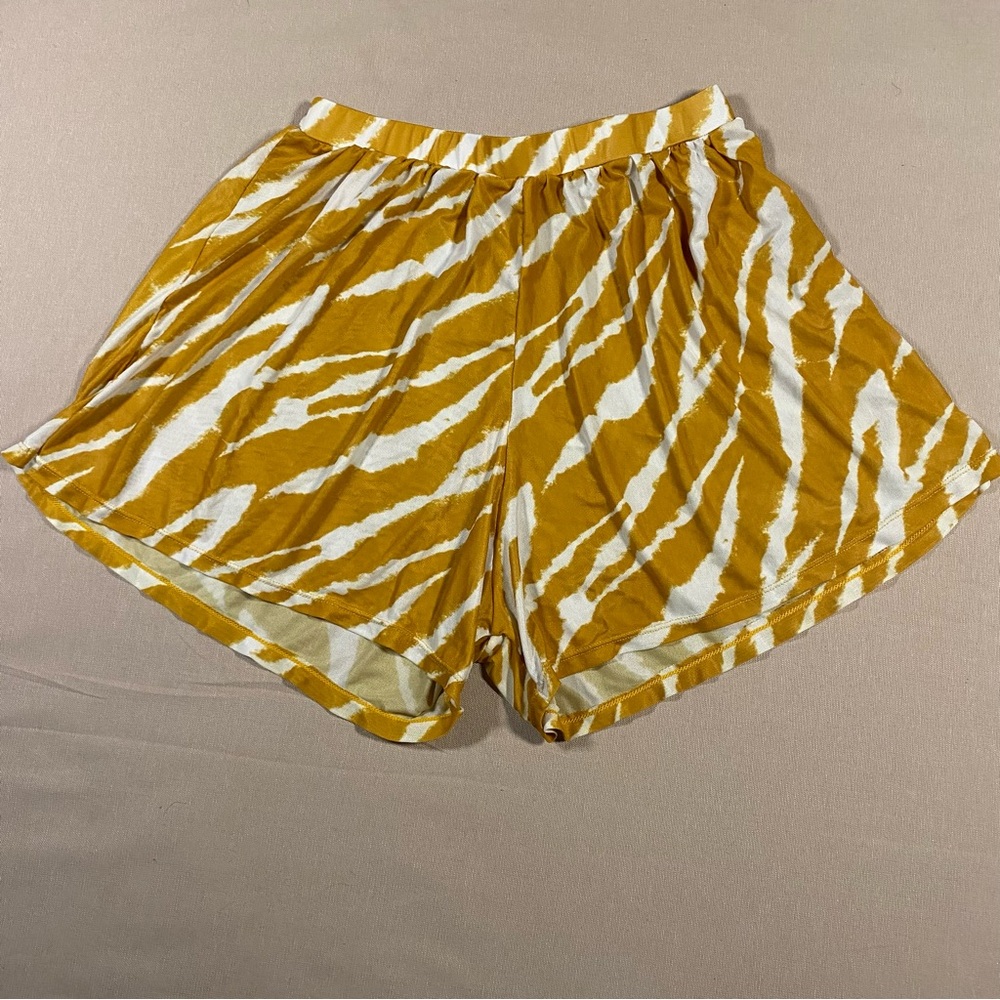 Zebra Stripe Beach Shorts Swim Cover Up